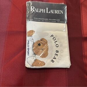 Vintage Ralph Lauren Polo Bear Pillowcase 100% Cotton